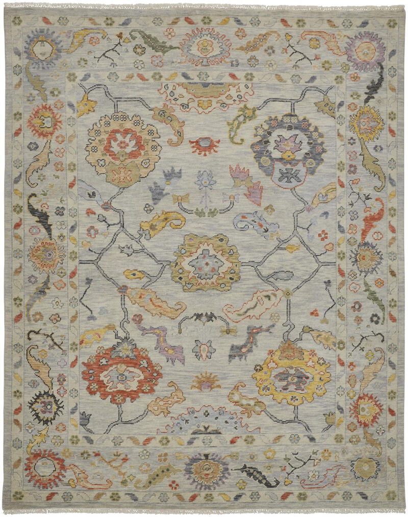 Karina 6793F Gray/Yellow/Red 7'9" x 9'9" Rug