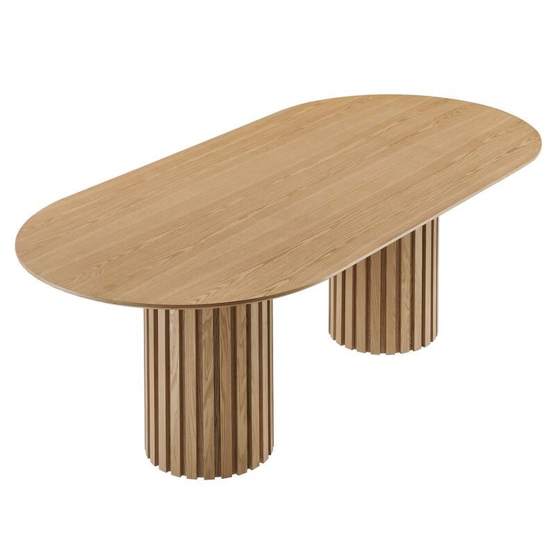 Modway - Senja 95" Oval Dining Table Oak