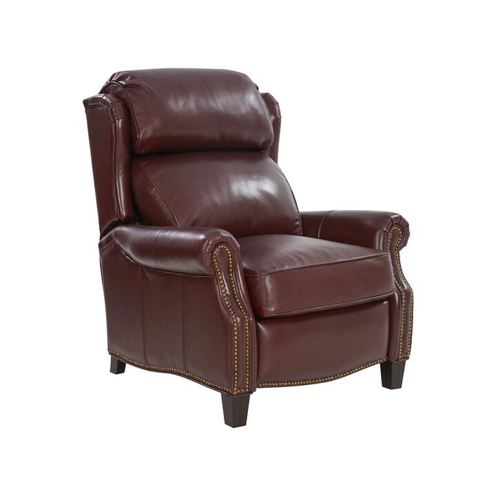 Barcalounger Meade Recliner, Marisol Cabernet / All Leather