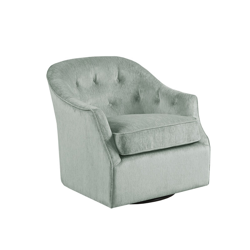 Gracie Mills Viviana Curved Wide back Swivel Chair
