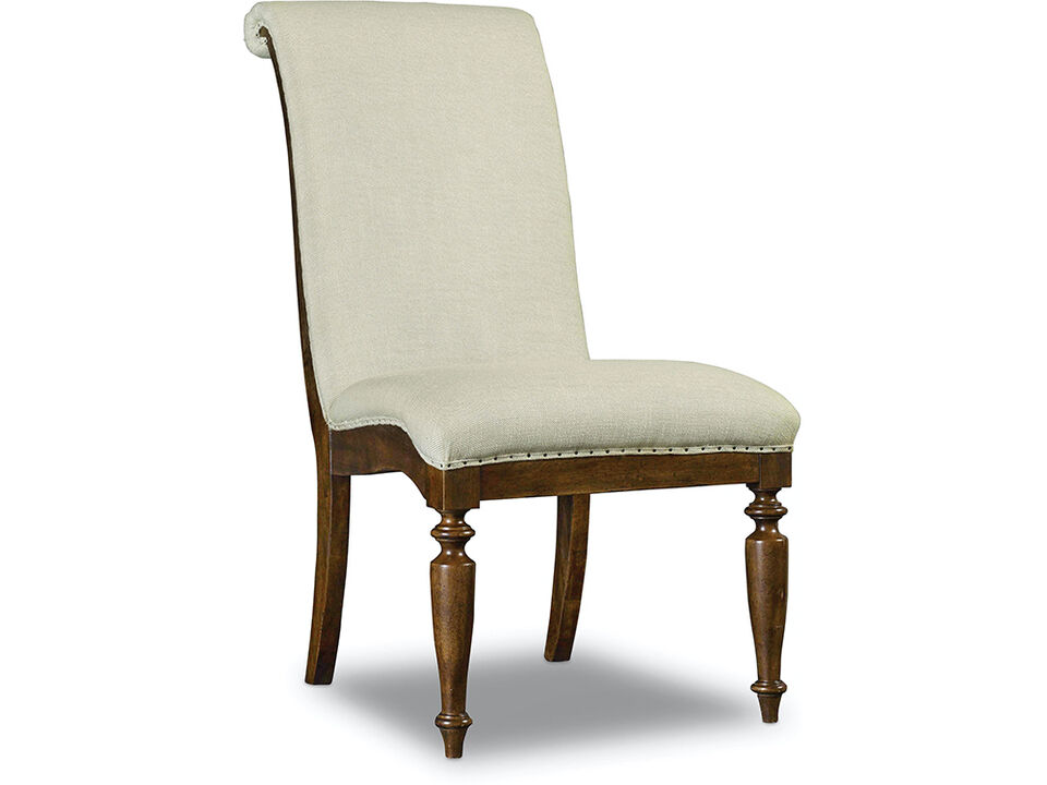 Archivist Upholstered Side Chair In Beige