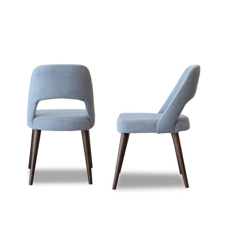 Ashcroft Furniture Co Juliana Mid Century Modern Upholstered Dining Chair (Set of 2)