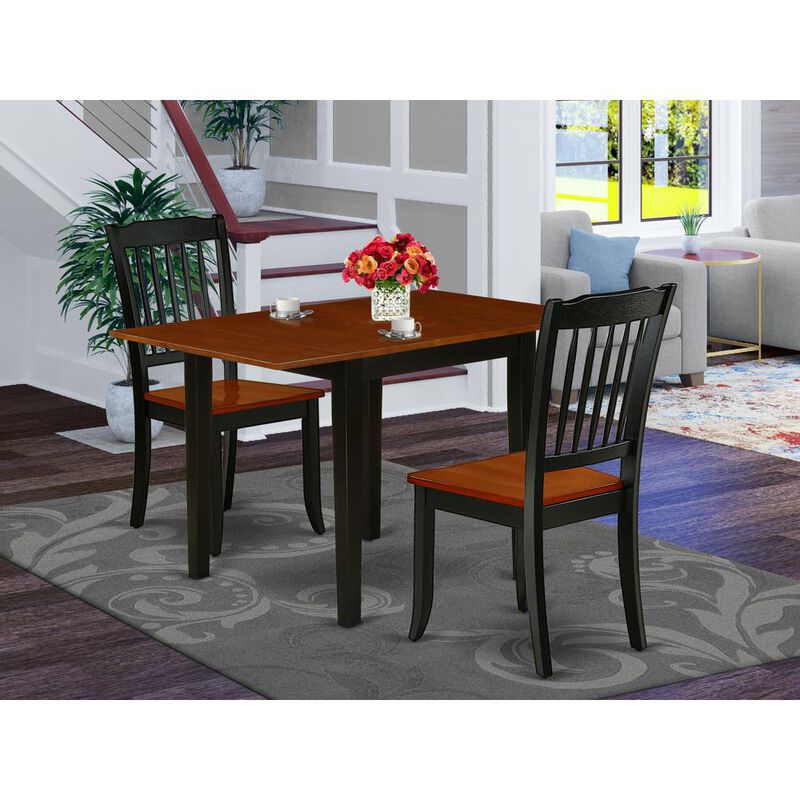 Dining Room Set Black & Cherry