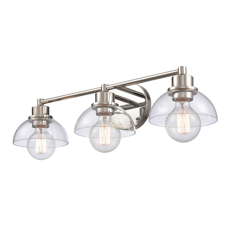 Julian 24'' Wide Silver 3-Light Vanity Light