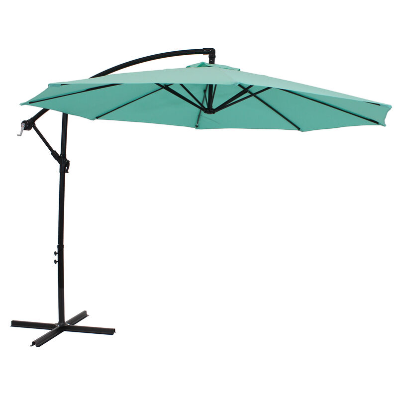 Sunnydaze 9' Cantilever Offset Patio Umbrella with Crank