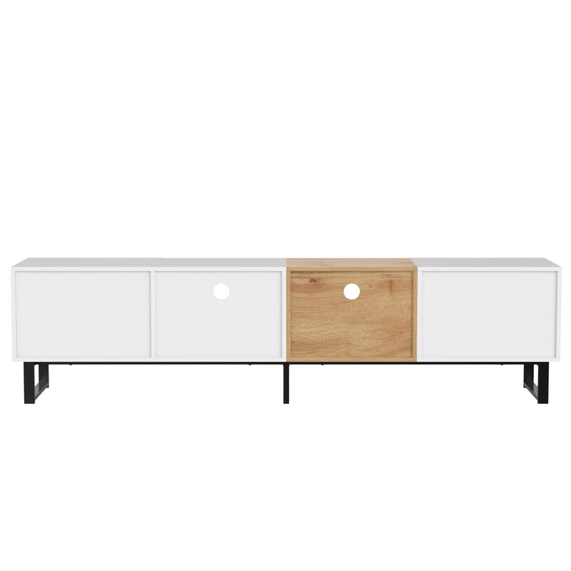 Merax Modern TV Stand with 2 Storage Cabinets