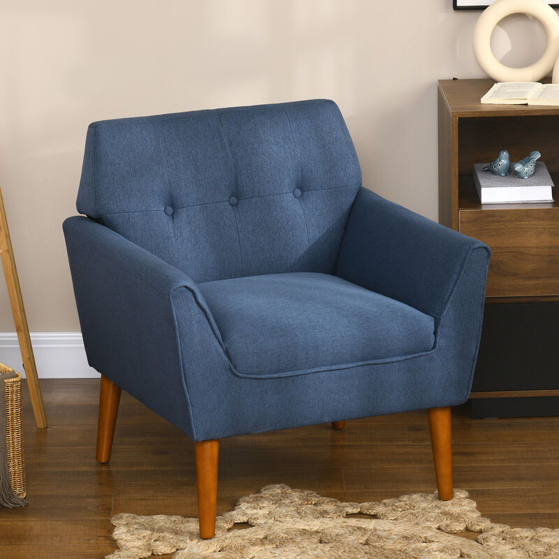 Modern Sofa Chair with Button Tufted Straight and Sponge Padding for Home Office