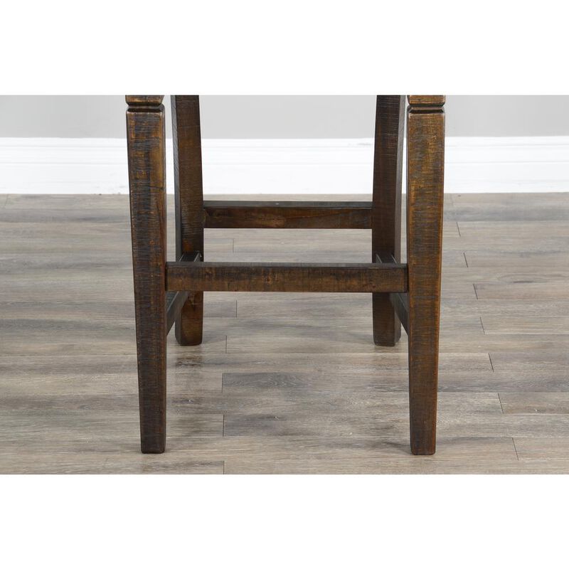 Sunny Designs Bar Homestead Ladderback Barstool, Cushion Seat