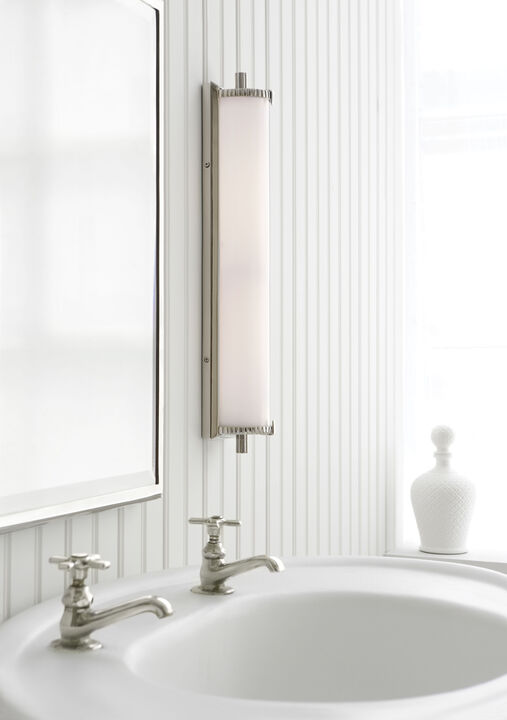 Calliope Tall Bath Light in Polished Nickel