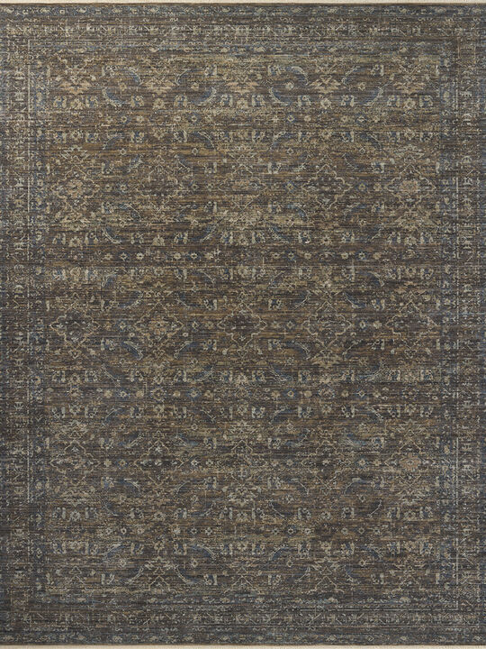 Heritage HER-14 Lagoon / Tobacco 18" x 18" Sample Rug by Patent Pending