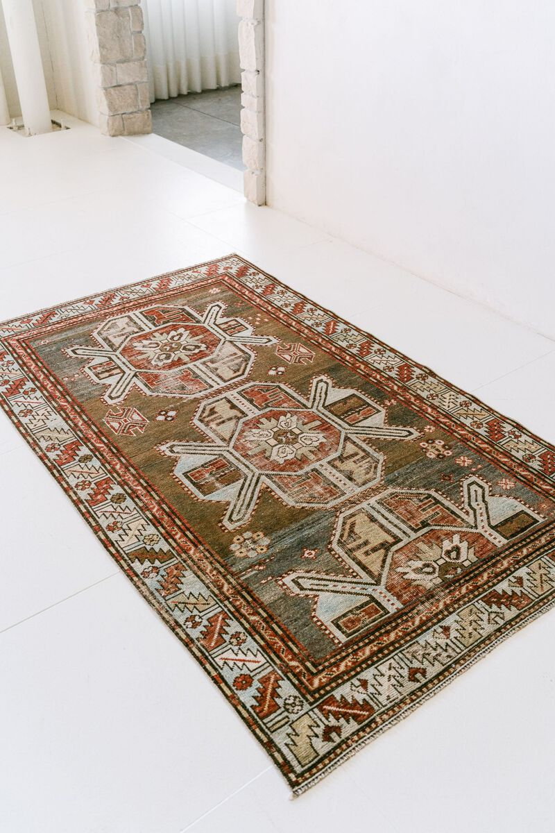 District Loom Vintage Qarabagh scatter rug-Wylie