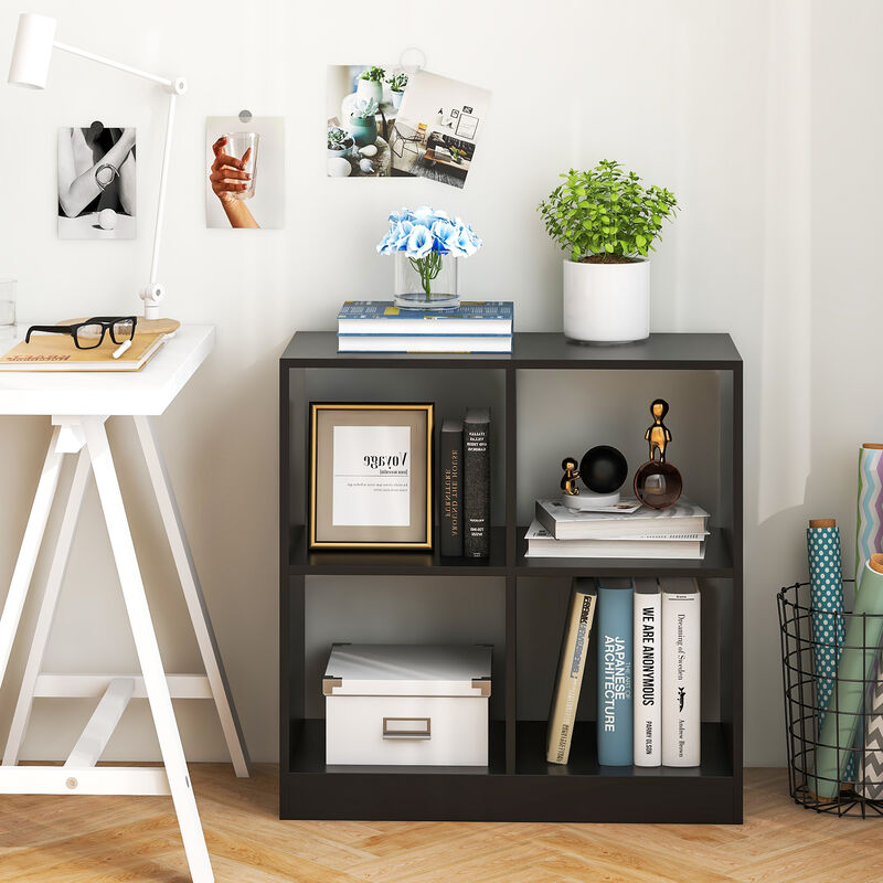 4-Cube Kids Bookcase with Open Shelves