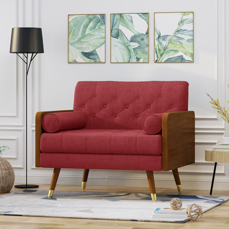 Merax Wooden Frame Soft Cushion Sofa Chair