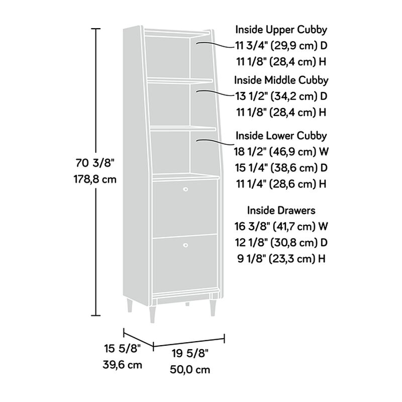 Harvey Park Narrow Bookcase