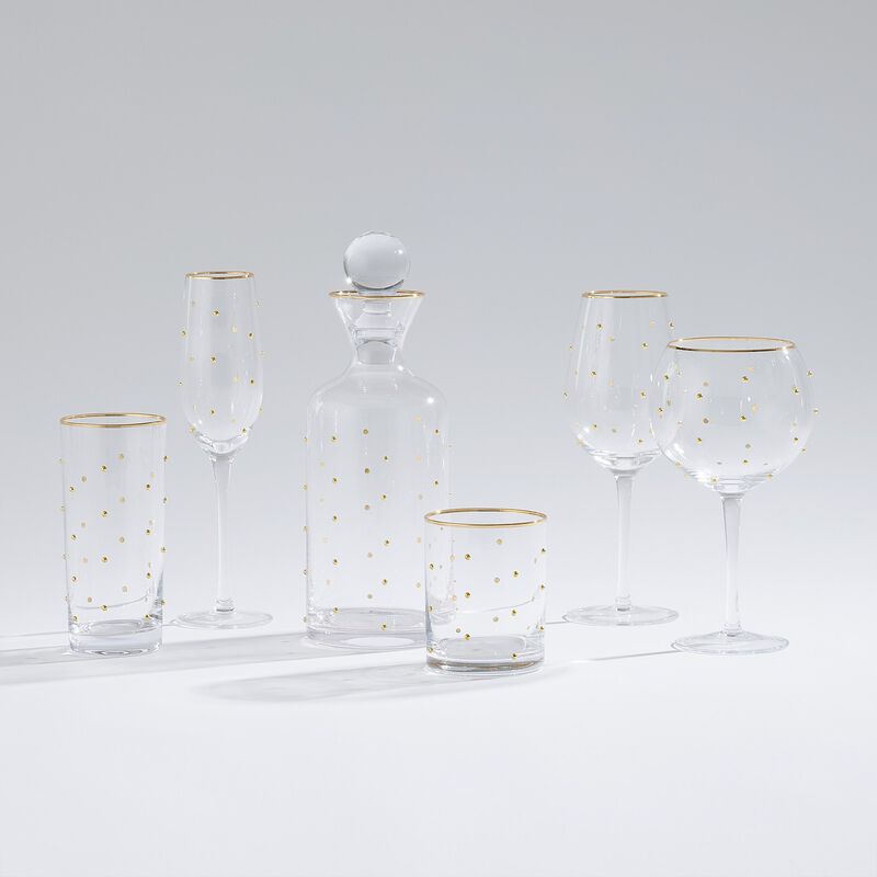 Set of 6 Celebration Champagne Glasses