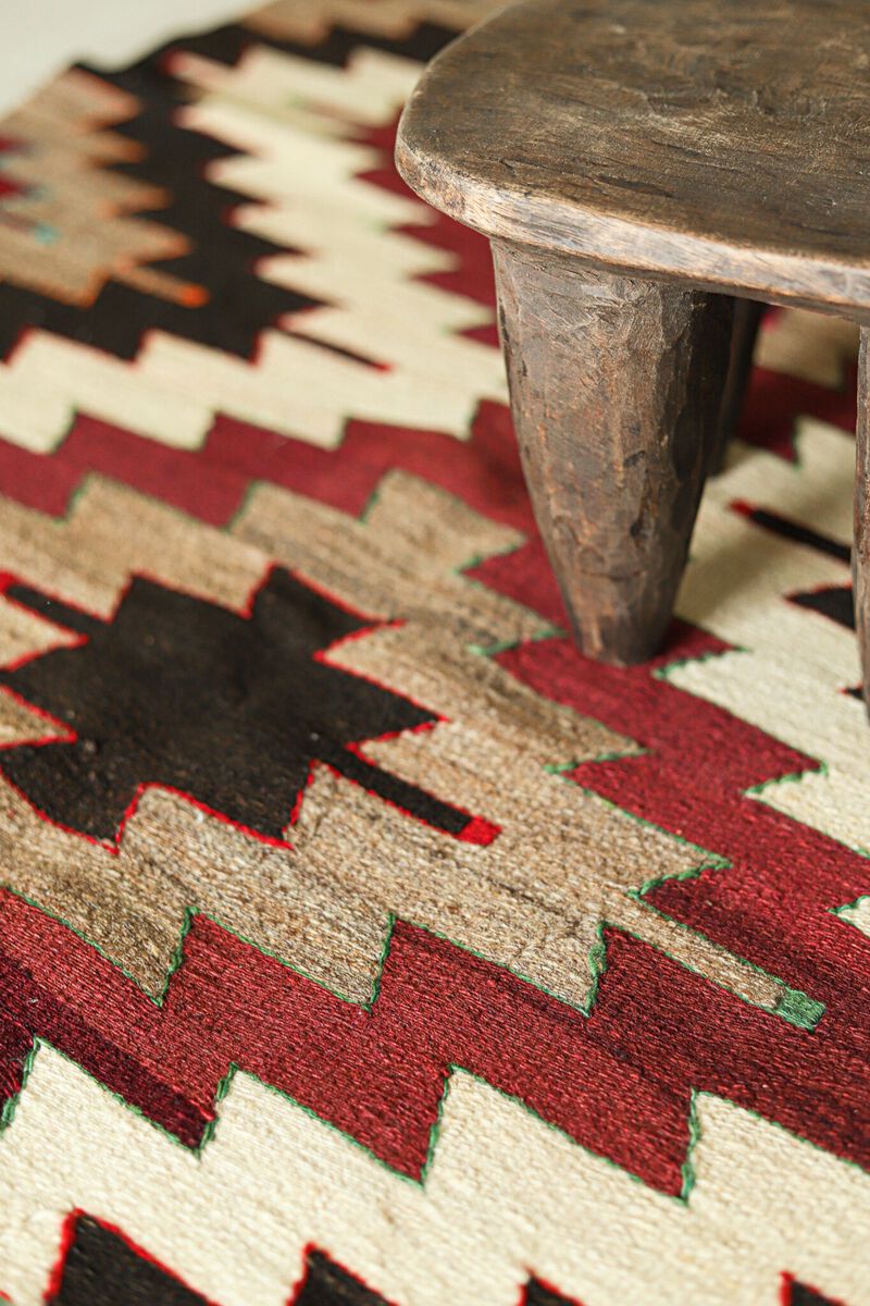 District Loom Turkish Kilim Scatter Rug No. 005