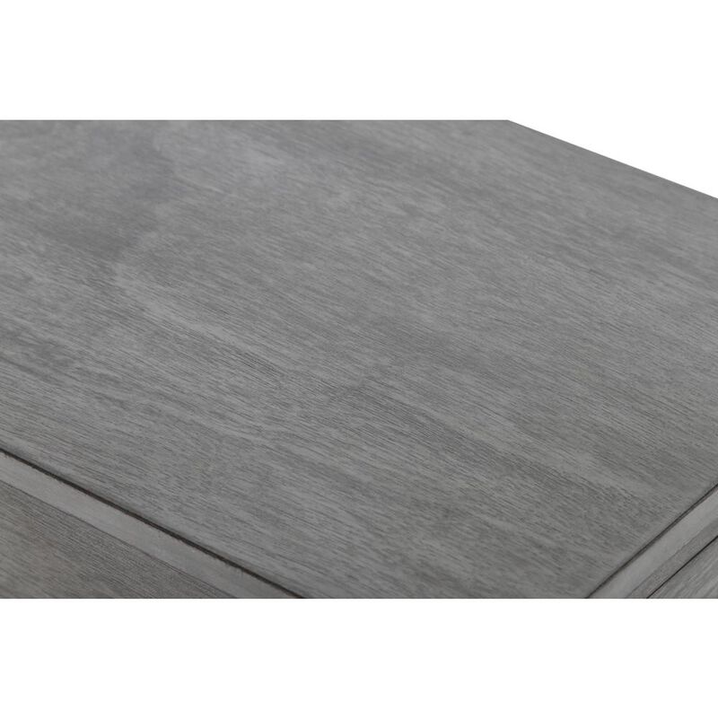 New Classic Furniture Furniture Noah 1-Drawer Faux Marble & Wood End Table in Gray