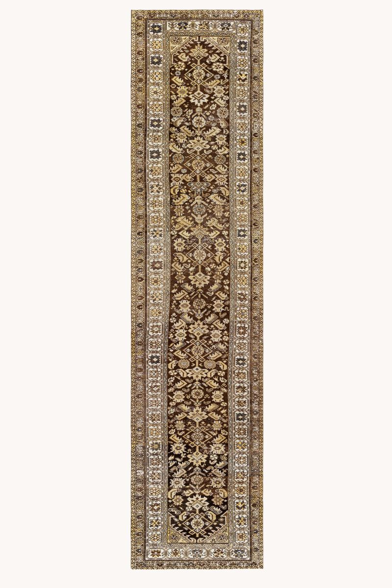 District Loom Vintage Persian Malayer runner rug-Malta