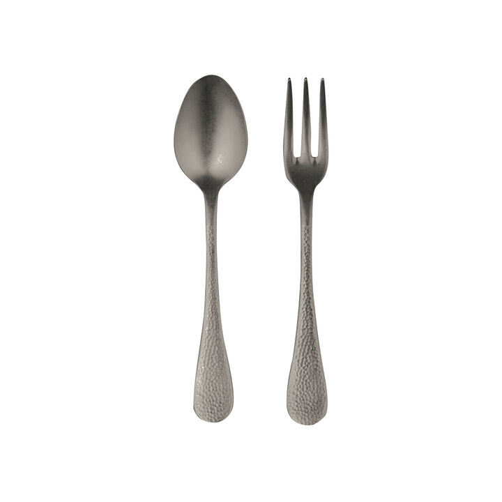 Epoque 2-Piece Serving Set in Pewter Black Gold