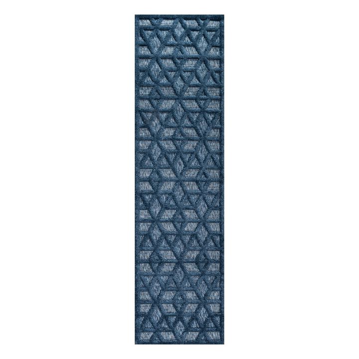 Talaia Neutral Geometric Indoor/Outdoor Area Rug