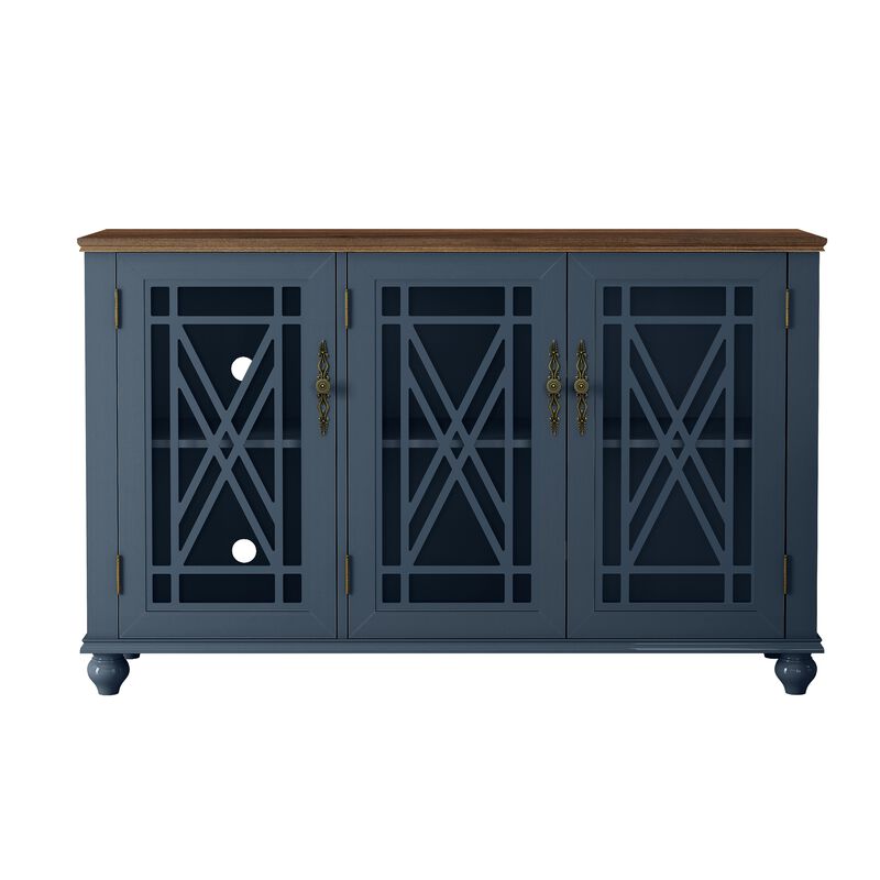 FESTIVO 55" Antique-Inspired Kitchen Buffet Sideboard Cabinet