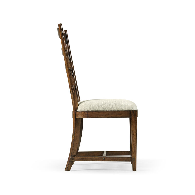 Casual Walnut Dining Chair