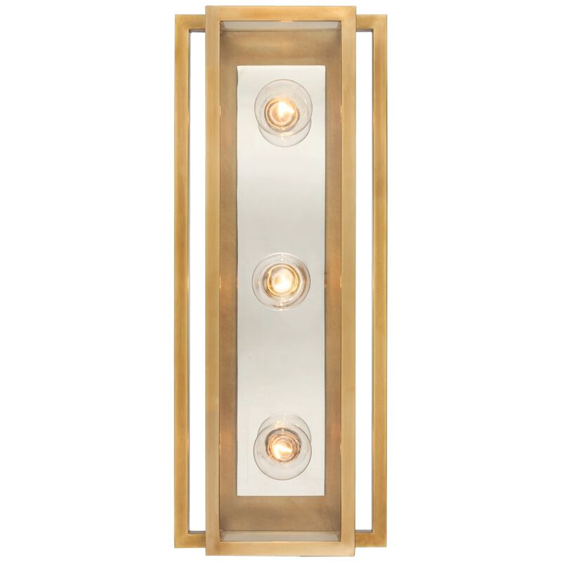 Halle 18" Vanity Light in Hand-Rubbed Antique Brass
