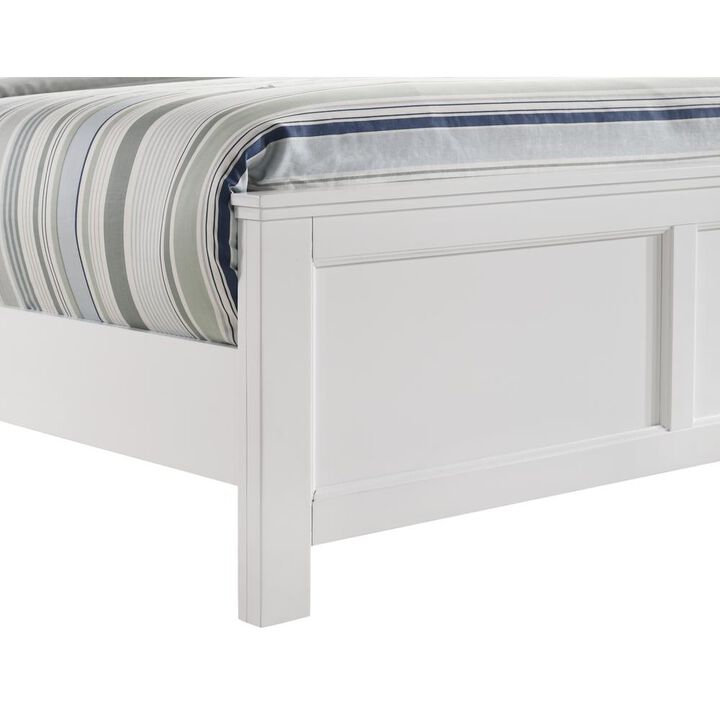 New Classic Furniture Furniture Andover Contemporary Solid Wood 6/0 Wk California King Bed in White