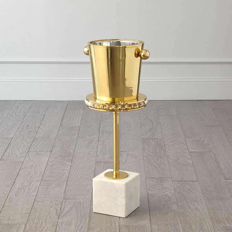 Margot Brass Champagne Bucket