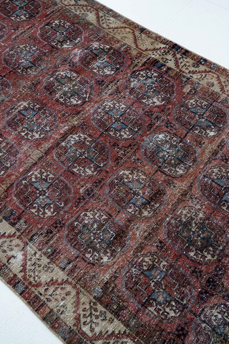 District Loom Antique Bokhara scatter rug-Arlee