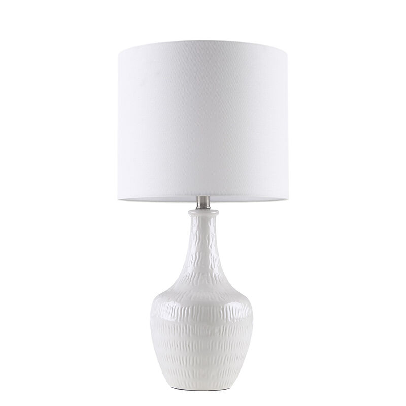 Gracie Mills Haney Modern Textured Ceramic Table Lamp