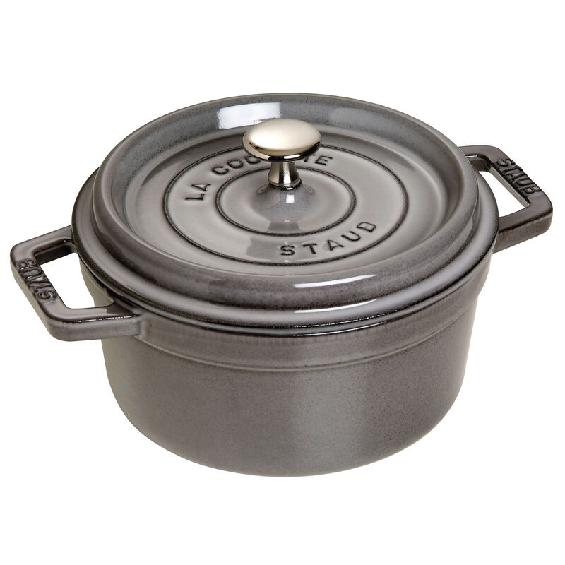 Staub Cast Iron 2.75-qt Round Cocotte - White Truffle