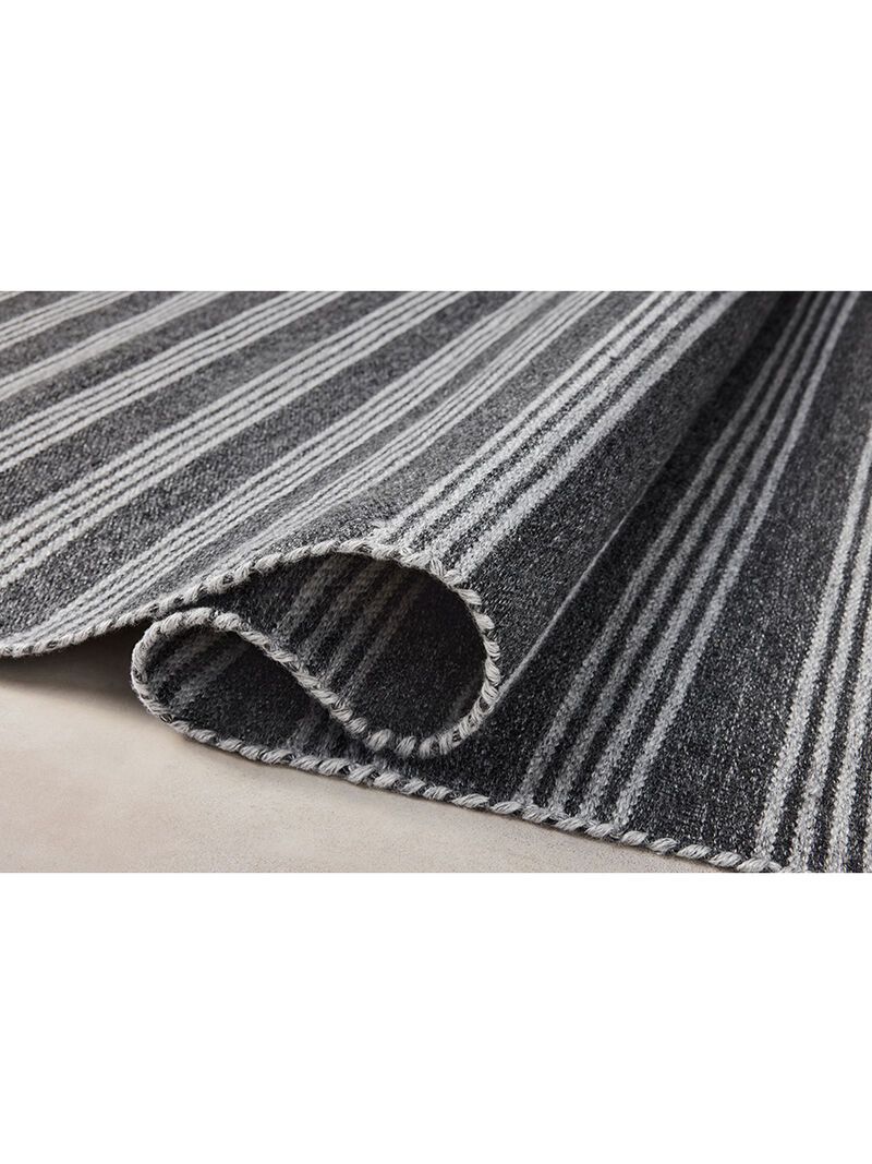 Charlie Charcoal/Grey 2'6" x 7'6" Runner Rug by Magnolia Home by Joanna Gaines x Loloi