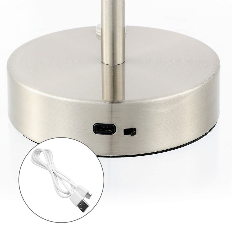 Natalia Modern Minimalist Iron Rechargeable Integrated LED Table Lamp