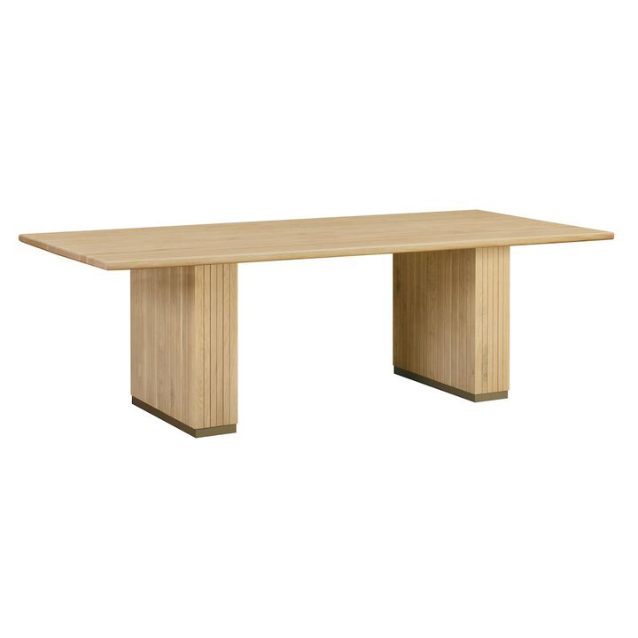 Belen Kox Ash Wood Rectangular Dining Table, Belen Kox