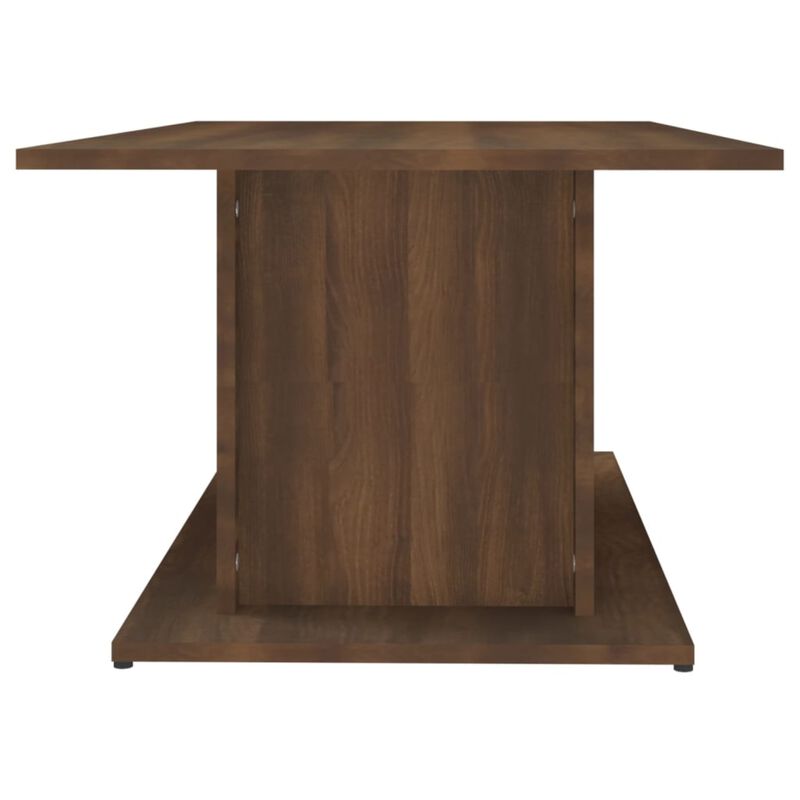 vidaXL Coffee Table Brown Oak 40.2"x21.9"x15.7" Chipboard