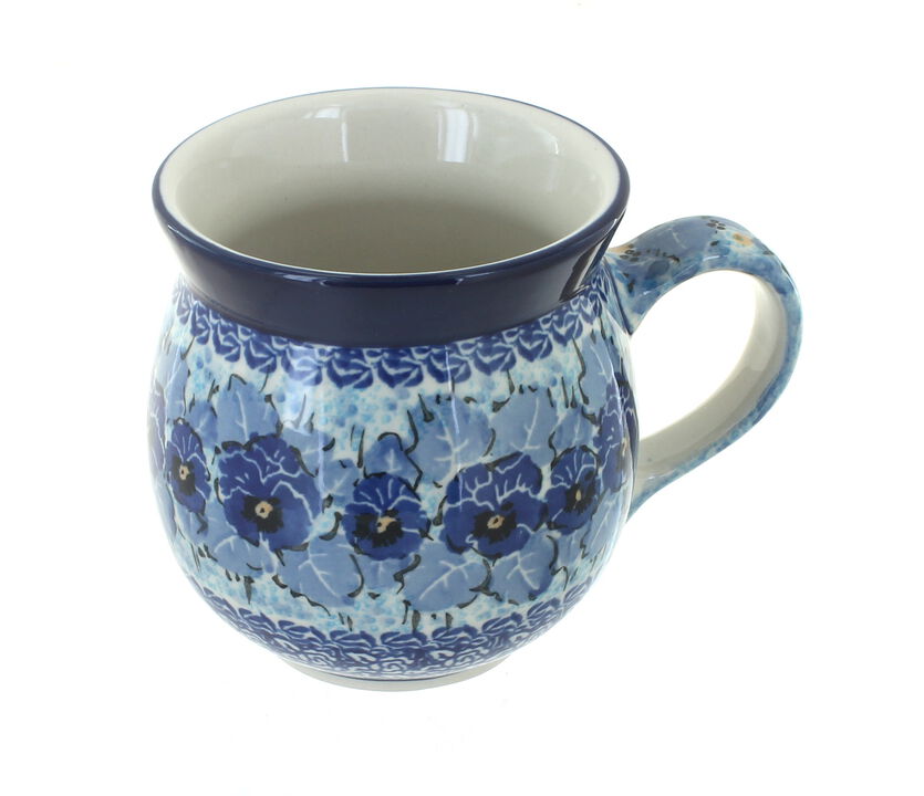 Blue Rose Polish Pottery December Joy Bubble Mug