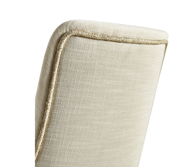 Shoal Linen & Grass Cloth Side Chair