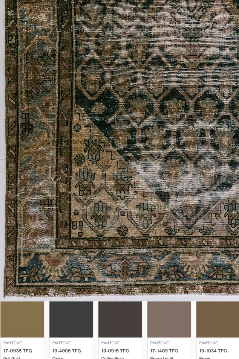 District Loom Vintage Malayer scatter rug-Dune