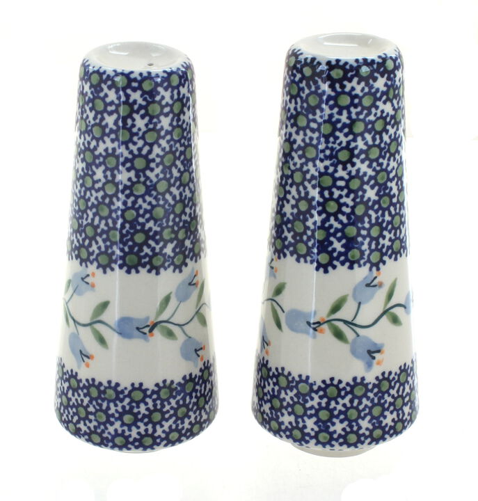 Blue Rose Polish Pottery Sunflower Salt & Pepper Shakers