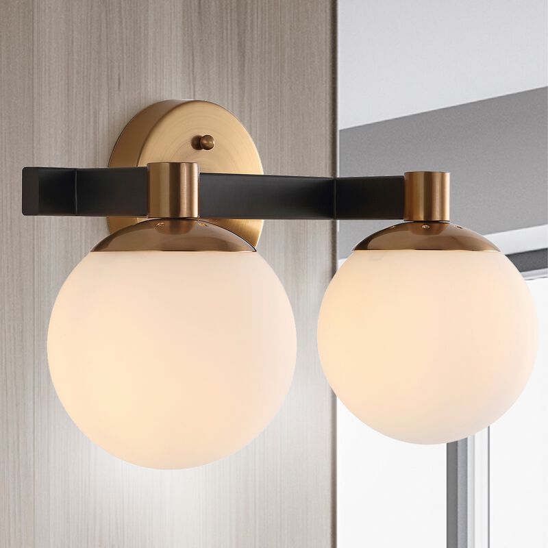 Modernist Globe Metalfrosted Glass Modern Contemporary LED Vanity