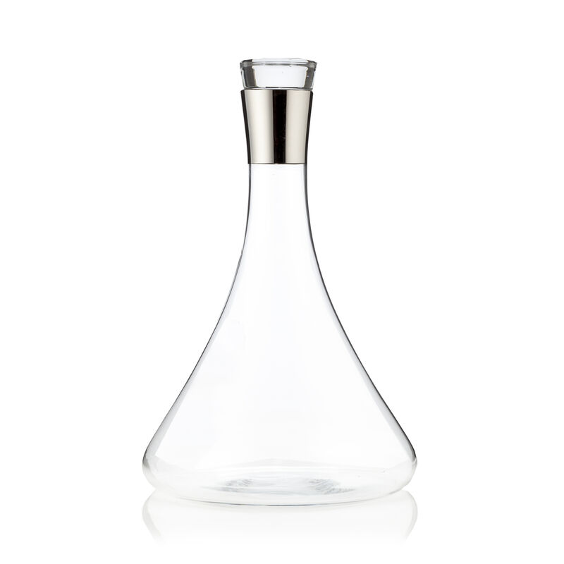 Irving Chrome-Rimmed Crystal Decanter