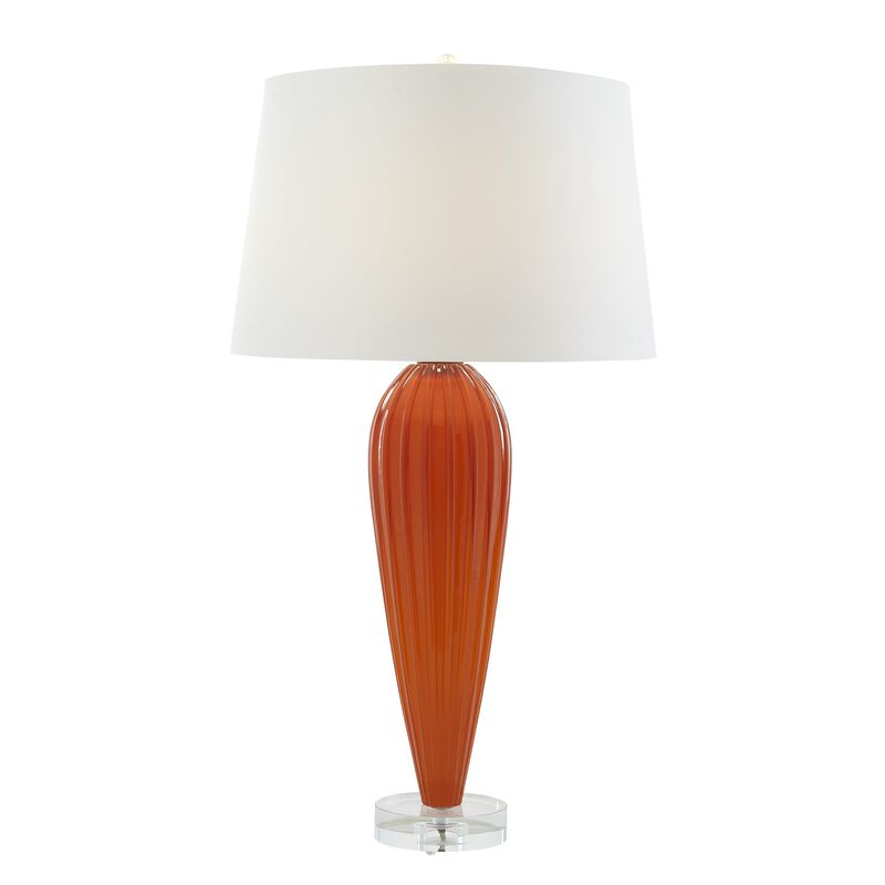 Teardrop Glass Lamp-Orange