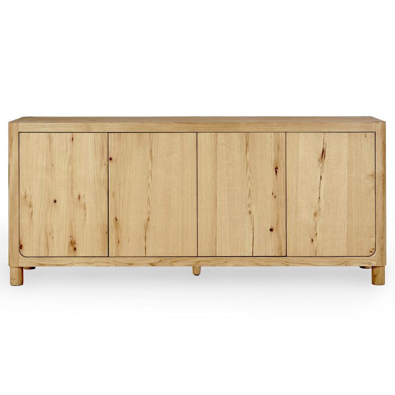 Belen Kox Natural Oak 4-Door Sideboard, Belen Kox