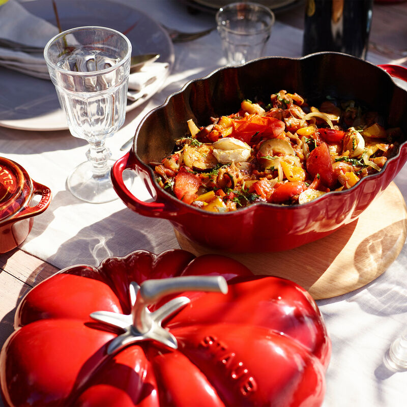 Staub Cast Iron 3-qt Tomato Cocotte - Grenadine