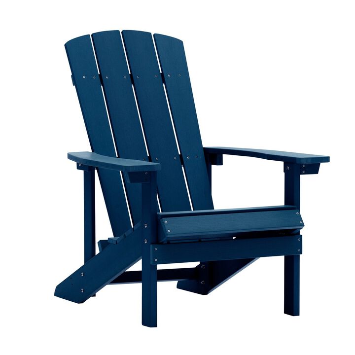 MONDAWE Outdoor Patio Slat Polyethylene HIPS Adirondack Chair for Patio Balcony