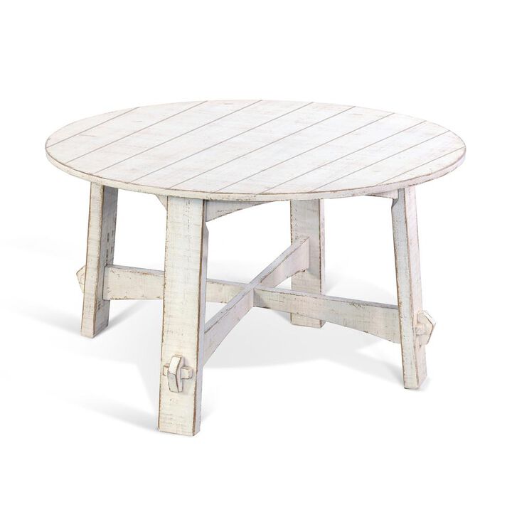 Sunny Designs White Sand 54 Round Dining Table