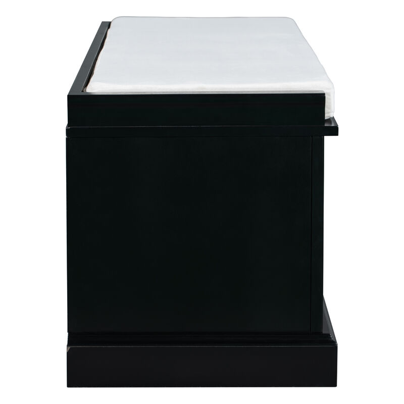 Merax Storage Bench with 2 Drawers and 2 Cabinets, Entryway