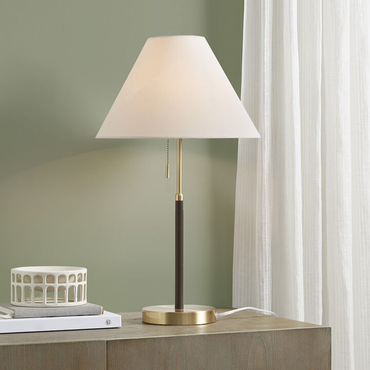Gracie Mills Audrina Mid-Century Two-Tone Table Lamp