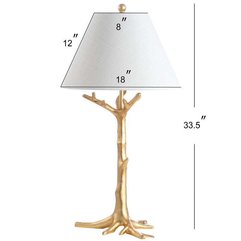 Galen 33.5" Resin LED Table Lamp, Gold